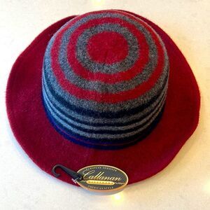 Callanan millinery  hat new with tags 7 1/2 inch wide.